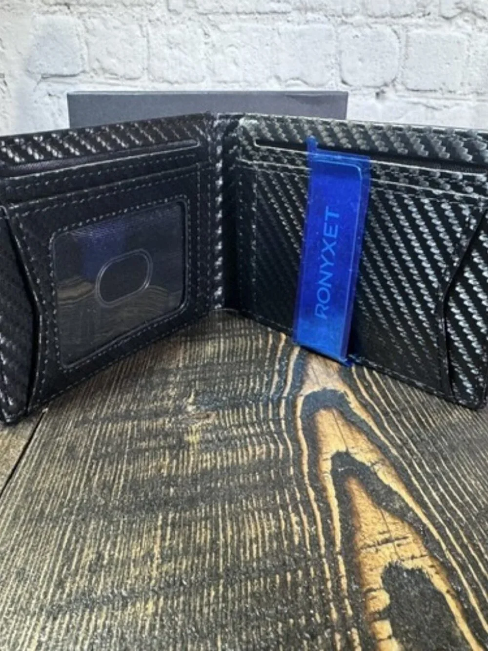 Slim Wallet Money Clip RFID Blocking Minimalist Front Pocket Bifold Men’s Black